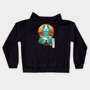 Ukiyo E Airbender Kids Hoodie